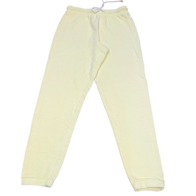 NWT Marine Layer Blake Vintage Terry Jogger Women's Sz XS Pale Banana Yellow