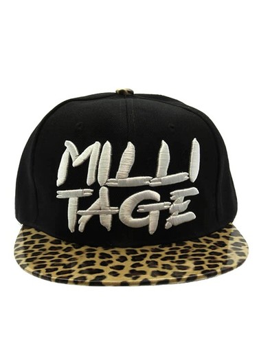 HAT AND CAP MESSAGE MILLI TAGE ZEBRA ANIMAL PRINT SNAPBACK ADJUSTABLE ONE SIZE