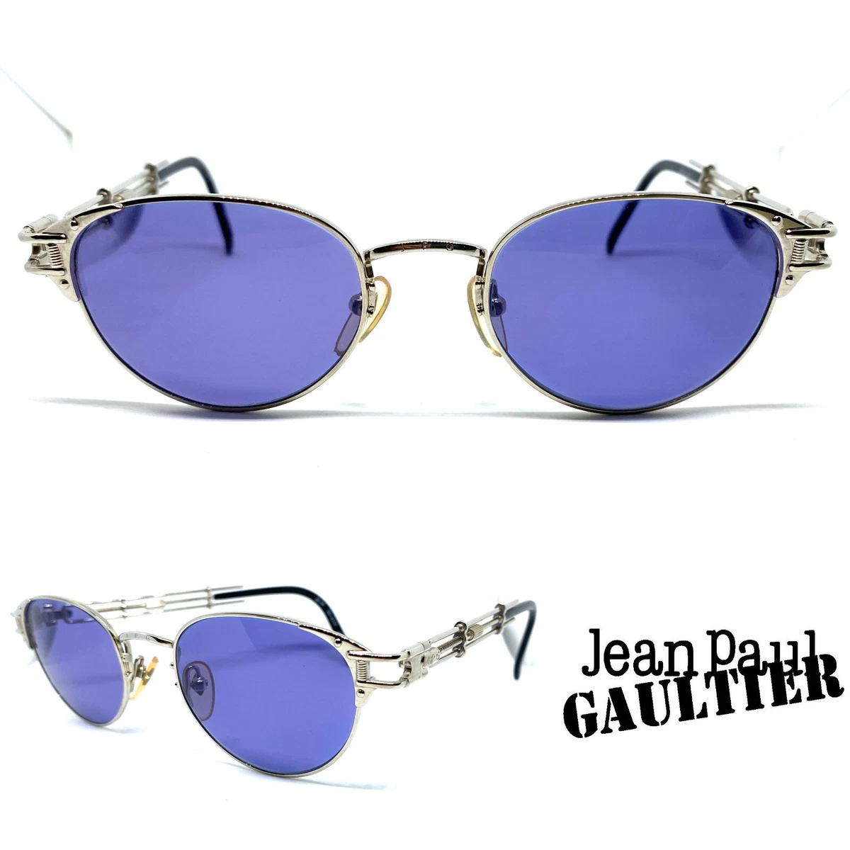 Jean Paul Gaultier 56-4177 Silver Vintage Sunglasses / Japan JPG 220601
