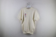 Deadstock Vintage 70s Streetwear Womens Large Blank Short Sleeve Sweatshirt USA