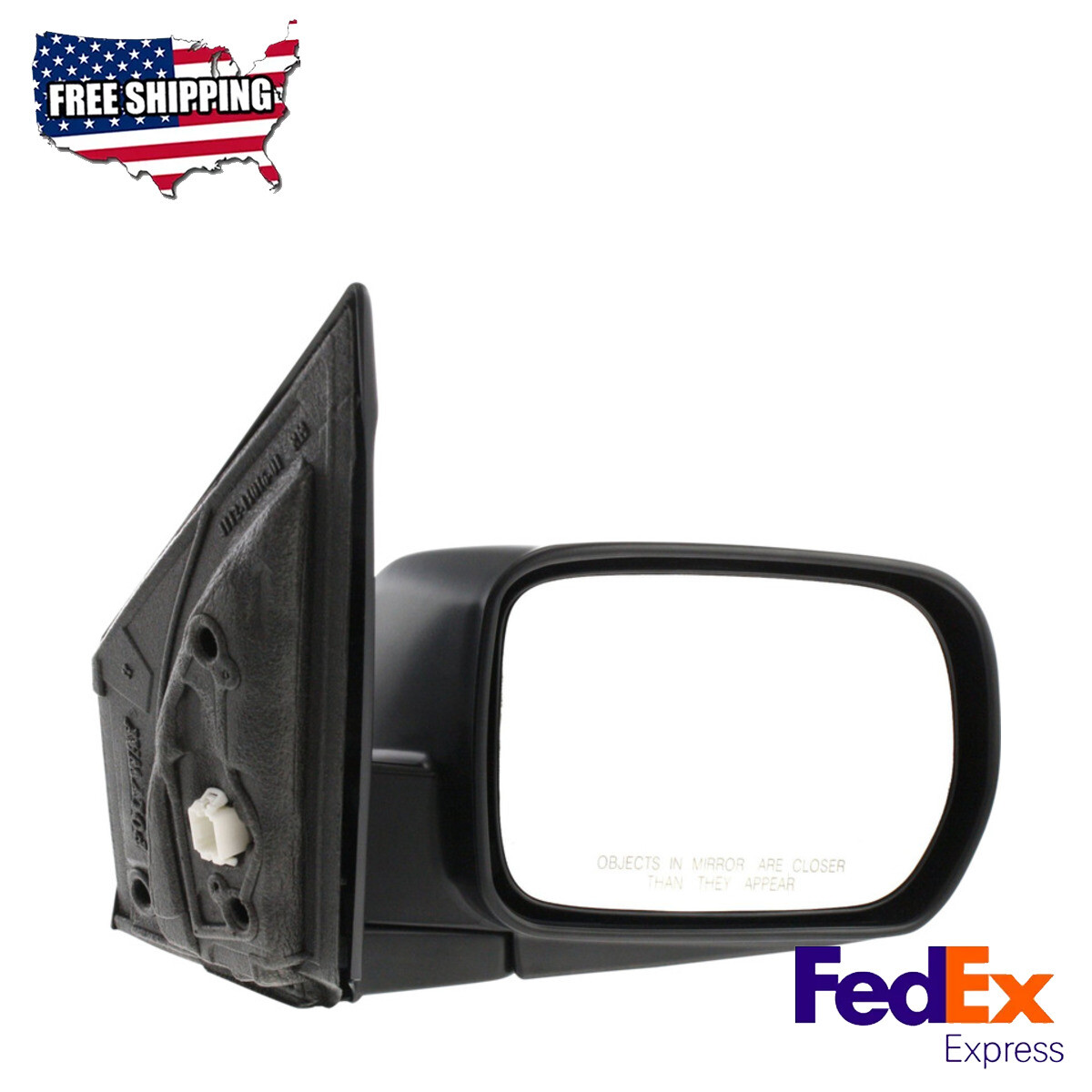 2003-2008 Honda Pilot Heated Paintable Power Glass Passenger Side Mirror