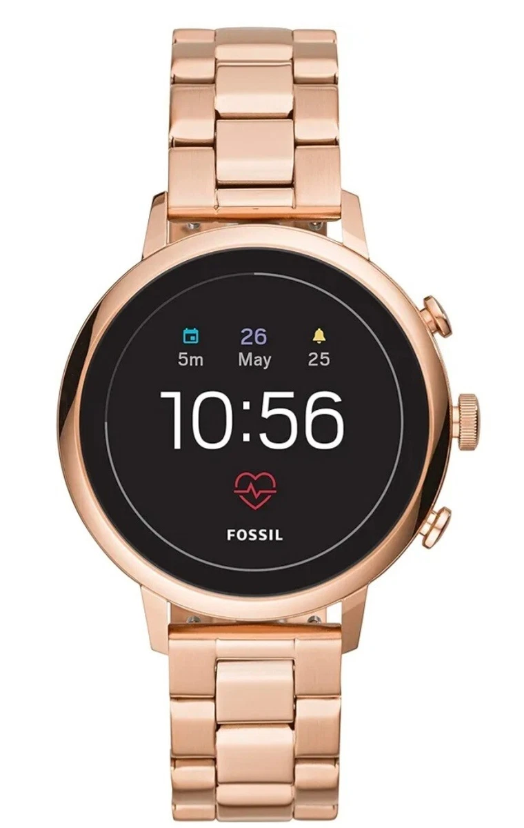 Fossil Venture Gen 4 HR Smart Watch DW7F1 FTW6018 Rose Gold With