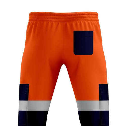 Hi Viz Vis Safety Work Fleece Trousers Jogging Bottoms Joggers Sweat Pants S-2XL - Picture 25 of 52