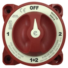 Blue Sea 9001e Marine 4-Position Dual Boat Battery Selector Switch - OFF/1/1+2/2