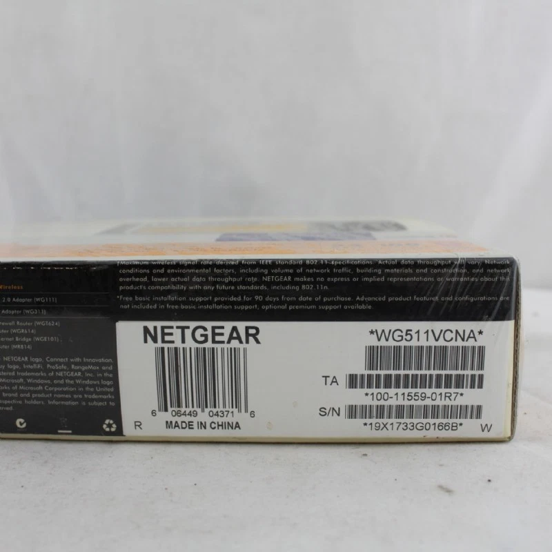 New in Package Netgear wg511vcna 54 MBPS Wireless G PC Card Wifi Network - Image 2 of 4