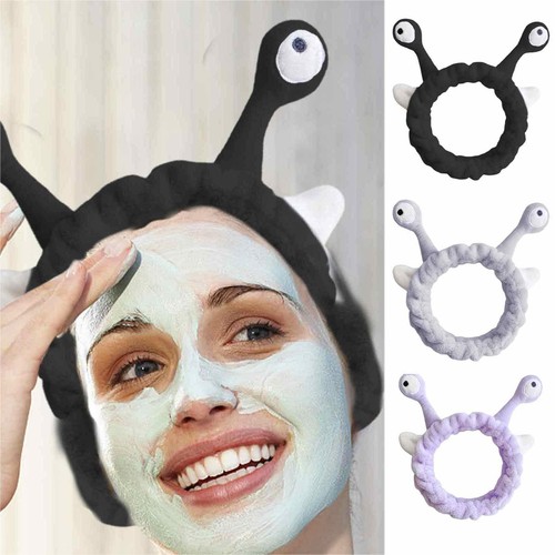 1piece Makeup Headband Elastic Plush Snail Eyes Headbands for Women