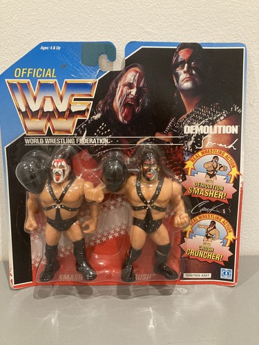 WWF hasbro demolition Moc Rare Smash Crush...