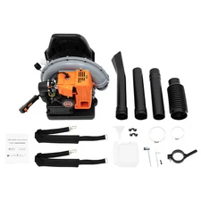 63CC 2-Stroke Commercial Leaf Blower Manual Start Backpack Leaf Blower 3.7HP