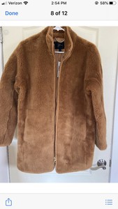 brandy teddy coat
