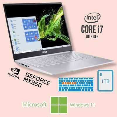 Acer Swift 3 Intel  Core  i7-1065G7 1TB SSD, 16GB RAM, NVIDIA GeForce MX350
