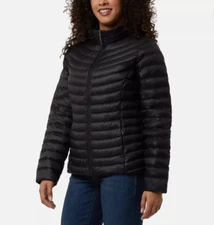 NWT 32 Degrees Ladies' Ultra Light Down Jacket, Color Black, Size XS