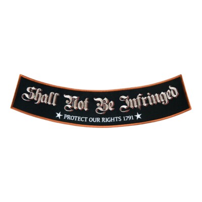 Shall Not Be Infringed Star Rocker Patch, 2nd Amendment Patches
