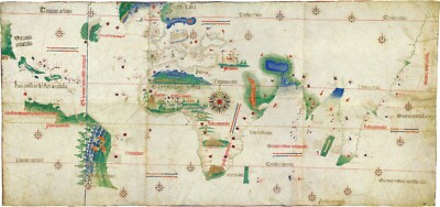 1502 Cantino World Map Iberian Planisphere - Most Precious Map of all Times