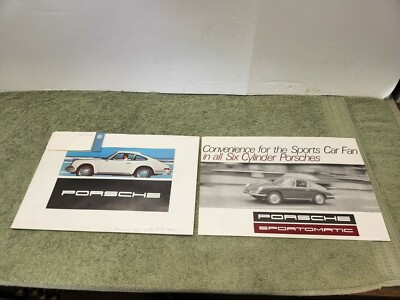 Two 1967 Porsche 911T, 911L, 911S & 912 ''Porsche'' Window Brochure See Pictures