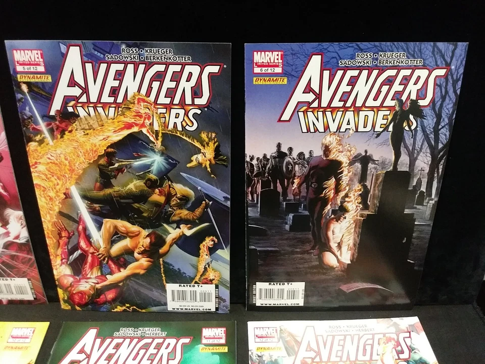 AVENGERS/INVADERS #1-12 (X12) COMPLETE SET SERIES MARVEL 2008 - Image 4 of 4