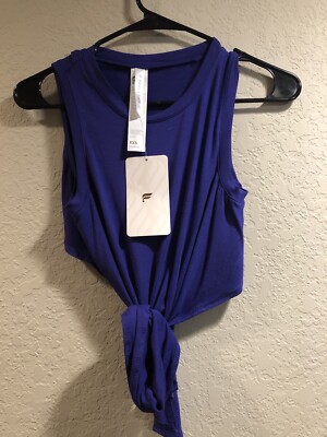 Fabletics Purple Marissa Tie-Up Tank   XXS, NWT