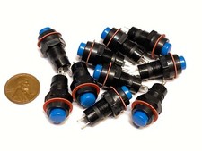 10 Pieces Blue normally open NO Push Button Momentary OFF ON Switch 10mm C39