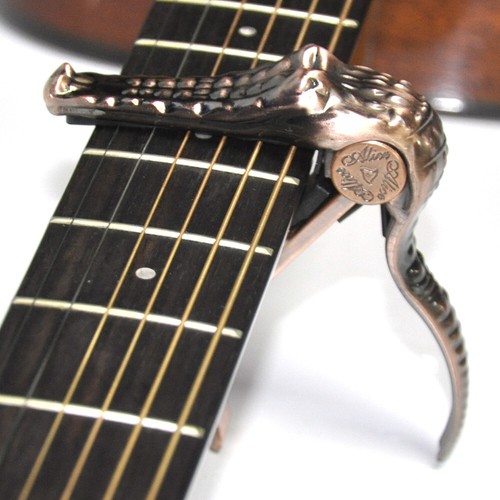 Alice A007G Aluminum Alloy Alligator Guitar Capo for Acoustic Guitars 3 Colors - Picture 2 of 11