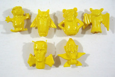 Vintage 6 Count Chokula Asst Character Set Monster Cereal Premium Yellow Toppers
