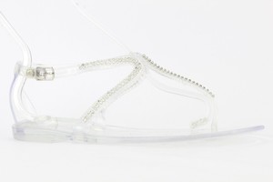 clear jelly sandals womens