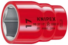 Knipex 98371/2" Hexagon Socket With Internal Square 3/8"-1,000V Insulated 1/2"