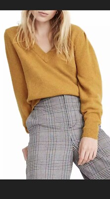 Madewell Women's Yellow Westgate V-Neck 