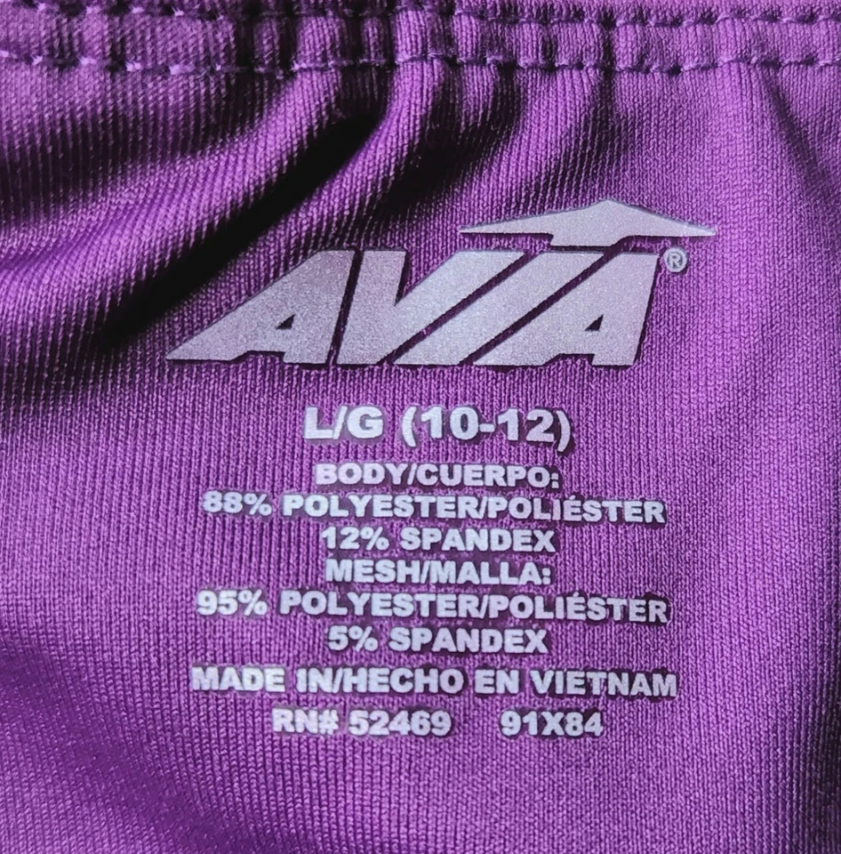 Camiseta Top Nike Niñas, Leggings Avia, 2 Piezas Talla Niñas L, Grande Foto 4 de 4