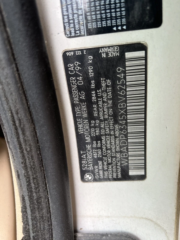 (только пикап) 1999 2000 BMW E39 E36 328i 528i 528 328 M52 двигатель работает хорошо - Изображение 4 из 4