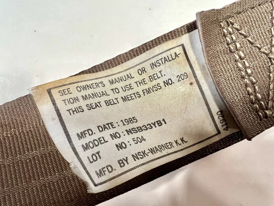 Cinturones de seguridad marrón probados para Mazda Rx7 S3 GSLSE 1984 1985 Foto 3 de 4