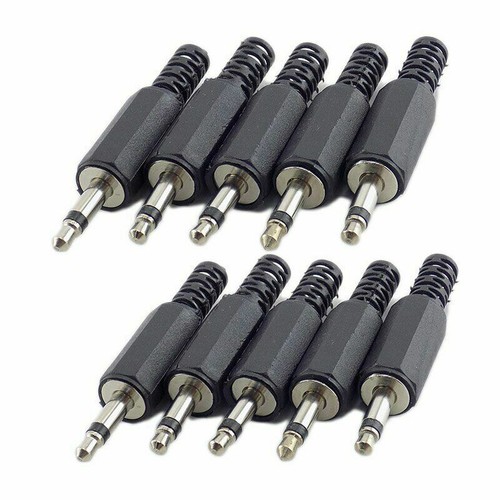 10X 3,5 mm 2 polos conector de audio conector macho mono estéreo soldadura hágalo usted mismo - Imagen 6 de 7