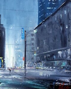 SCOTT WALKER New Original Modern Impressionism Oil Painting Urban Cityscape Art