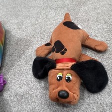 Pound Puppies Brown Black Spotted Plush Stuffed Dog, Small 6-14 in, 2022