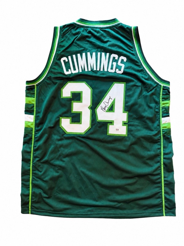 Milwaukee Bucks Terry Cummings Autographed Signed Custom XL Jersey PSA Certified