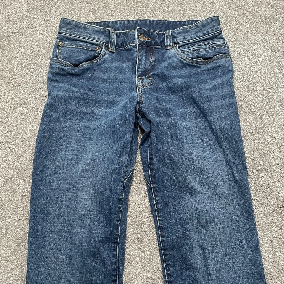 Pantalones de mezclilla Prana Jeans para hombre 30x34 azul algodón orgánico elástico pierna recta Foto 3 de 4