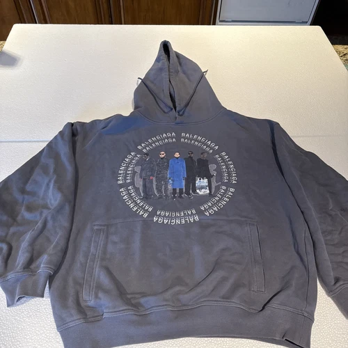 BALENCIAGA Valencia Felpa con Cappuccio Uomo S Difficile da Trovare