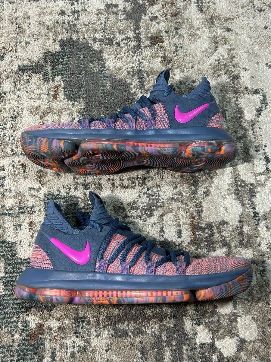 Size 8 Nike KD 10 X‎ All Star Mens Multicolor Sneakers Athletic Shoes 897817-400 Nike KD 10 All Star Blue Orange Mens Size 8 897817-400 | eBay main image 3