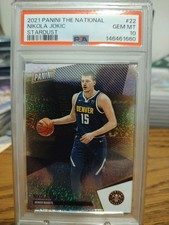 2021 Panini The National Nikola Jokic Stardust 1/5 PSA 10 #22