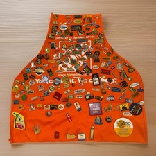 Vintage Home Depot Employee Apron 150+ Vendor Pins 1990s-2000s Lot Collection
