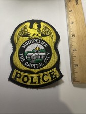 MONTPELIER, Vermont                  Police Department Patch
