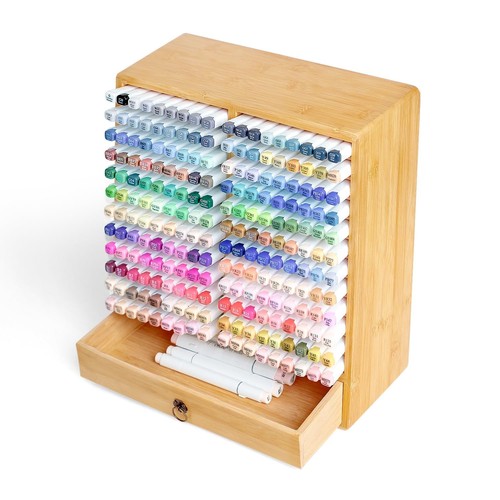 80 slots marker pen opbergtas draagbare draagtas houder met verstelbare riem - color- pink - kantoorartikelen kopen? | Korting tot 50