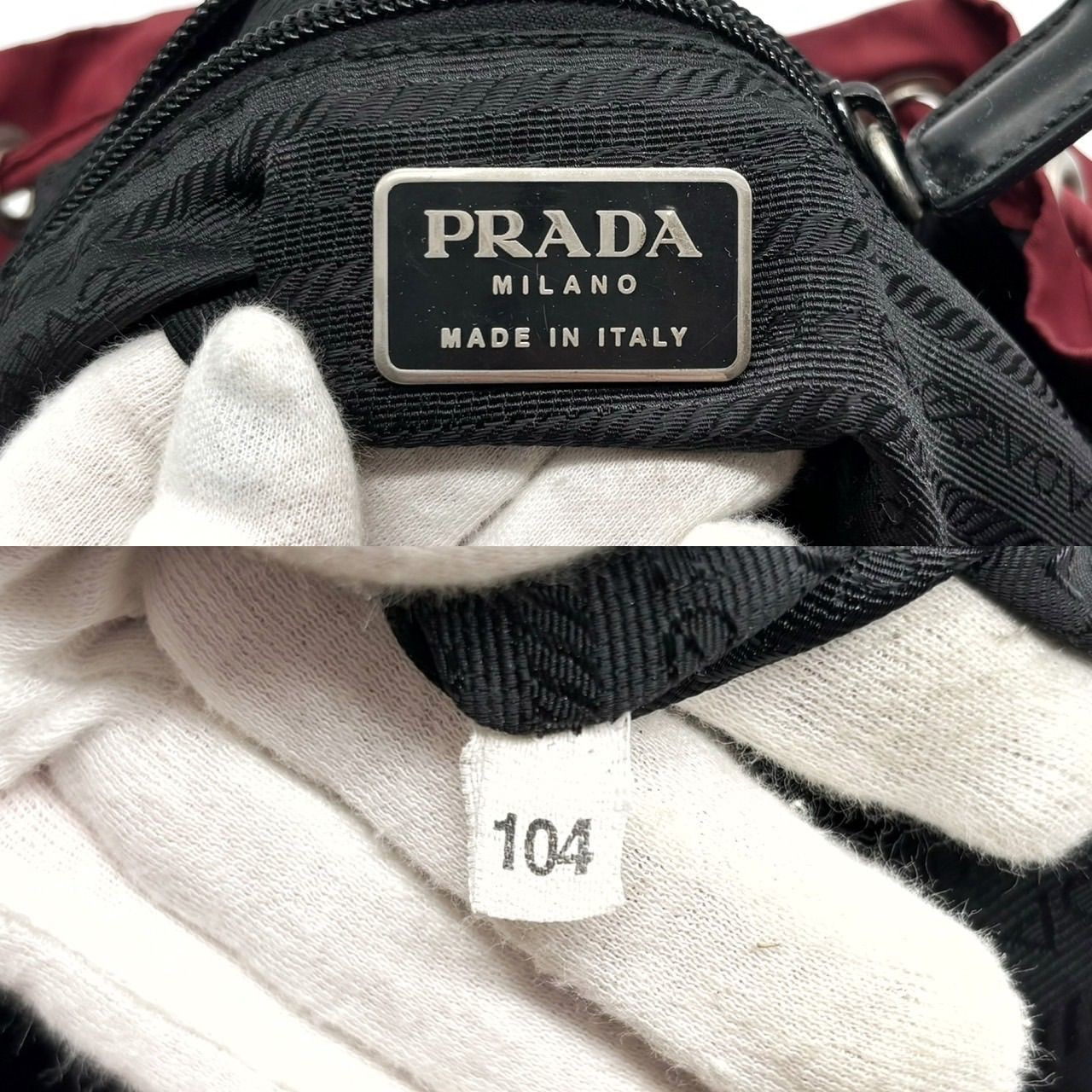Prada Backpack Triangular Logo Silver Hardware La… - image 10