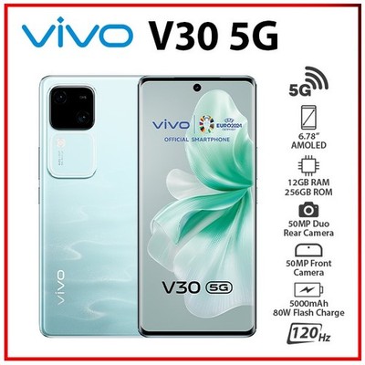 VIVO V30 12GB+256GB AQUAMARINE Dual SIM Octa Core Unlocked Android Mobile Phone