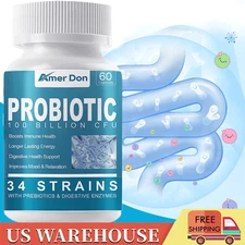 Digestive Enzymes Prebiotic & Probiotics Gas 1200MG,Constipation Bloating Relief
