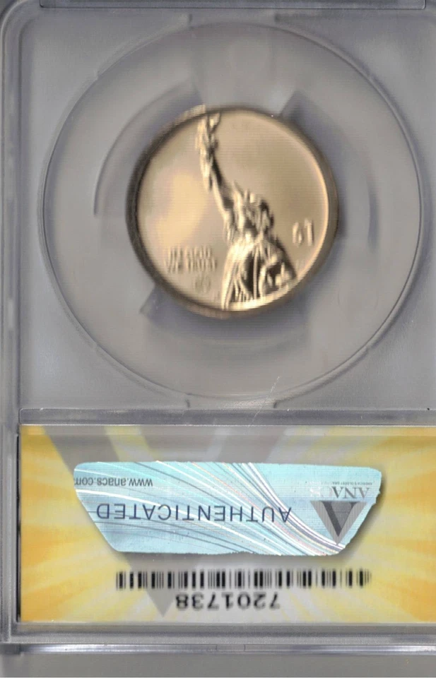 2019-S $1 American Innovators NJ ANACS Authenticated PF 69 Dollar Coin! - Image 2 of 2