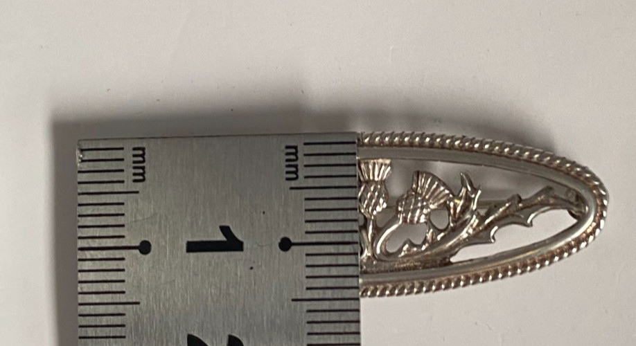 Vintage c1970 Solid Silver Designer Scottish This… - image 13