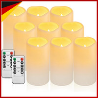 Wasserdichte Led Kerzen Flammenlos Batteriebetrieben Mit Fernbedienung
