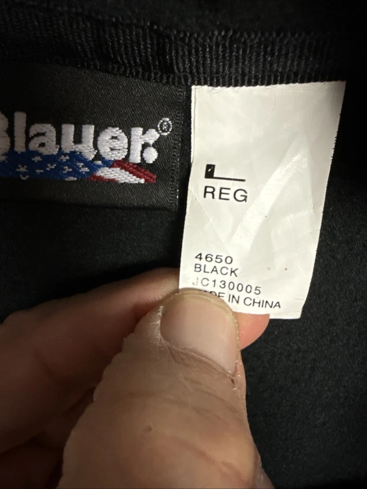 NWT Blauer 4650 Fleece Jacket Mens Black Large Regular - Image 3 of 4