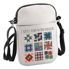 Quilting Gift I Still Play with Blocks Crossbody Bag Quilt I Still Play C Bag