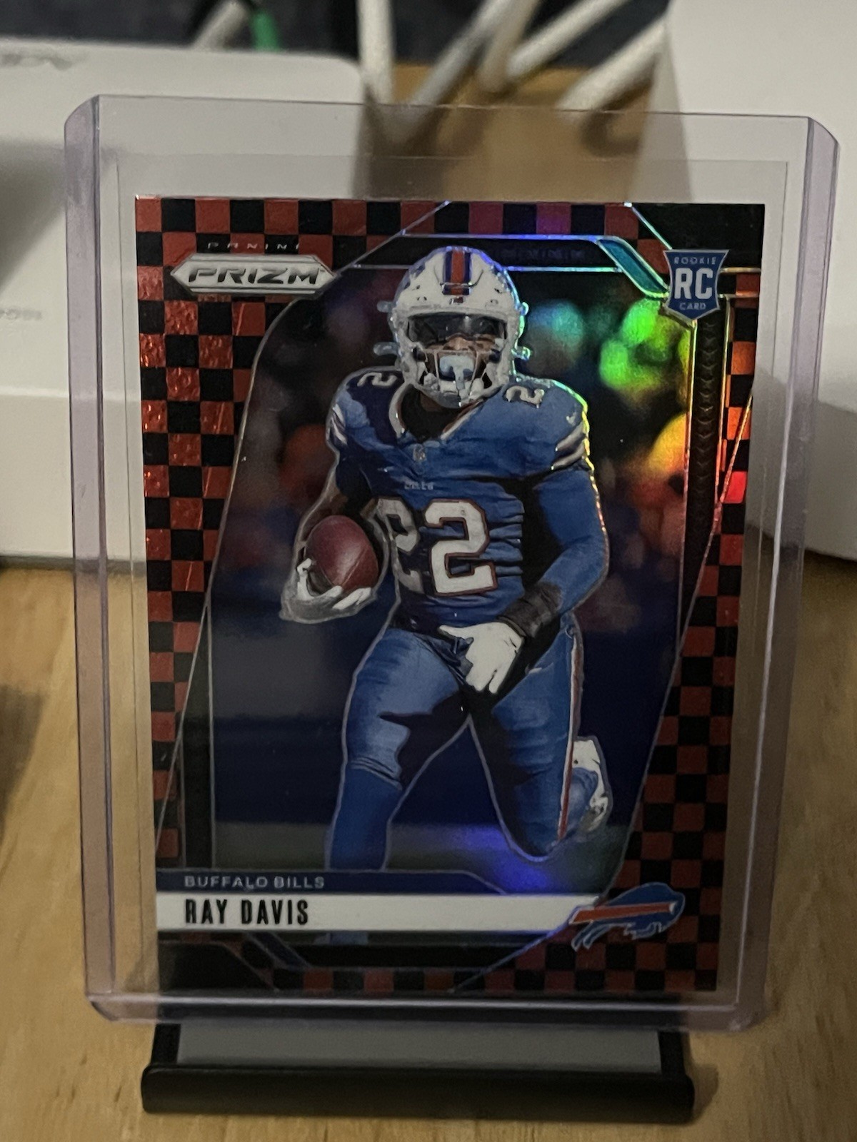 2024 Panini Prizm - Rookies Ray Davis #382 Black & Red Checker Prizm (RC)