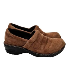 Brown suede B.0.C clogs s 7.5